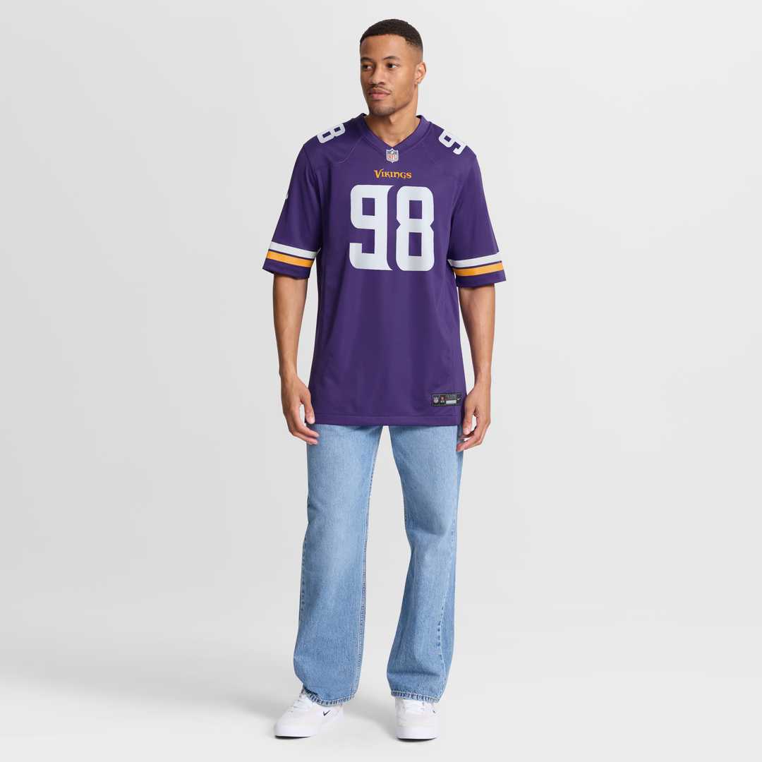 Bo Richter Minnesota Vikings Purple Team Game Jersey