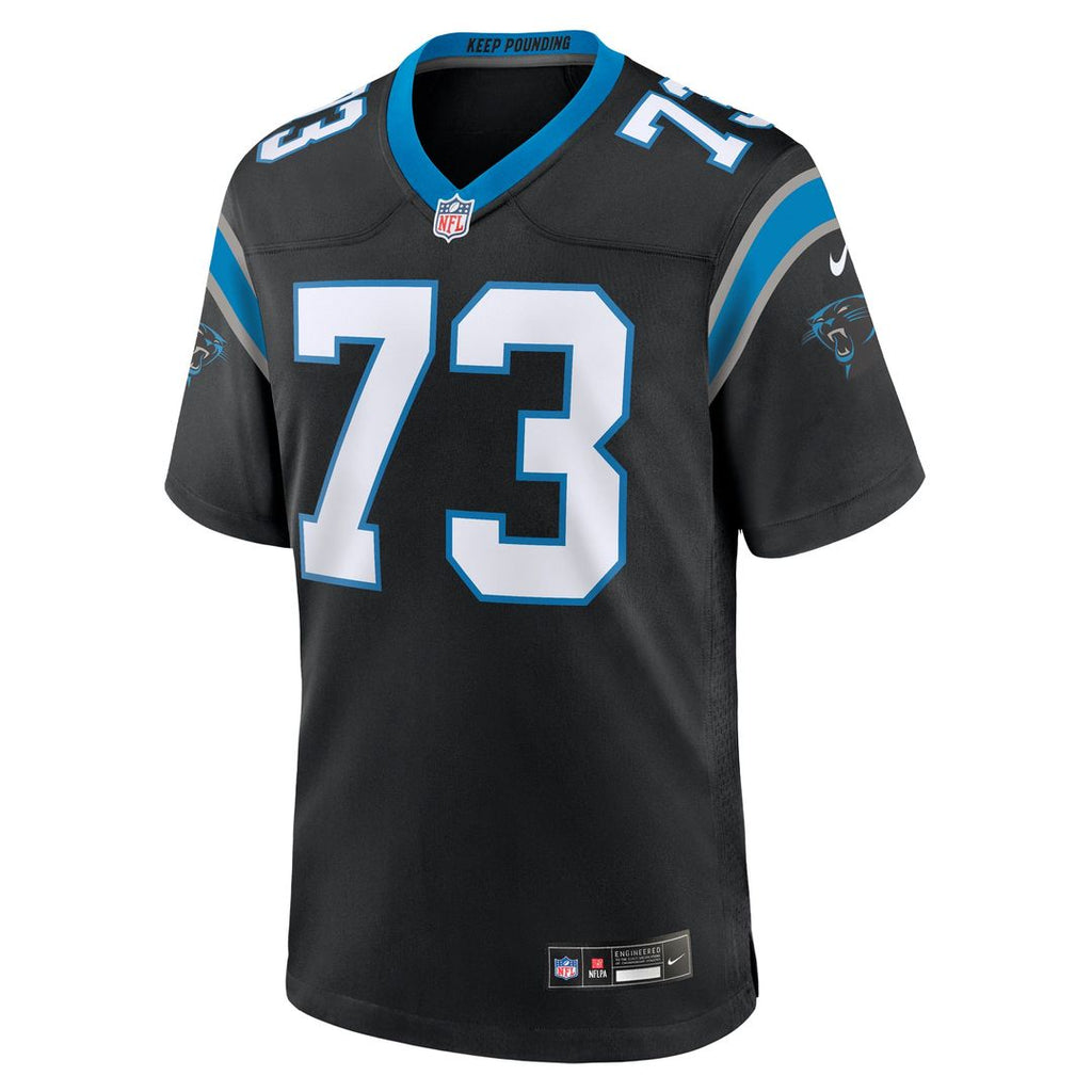 Rashard Lawrence Carolina Panthers Black Game Jersey