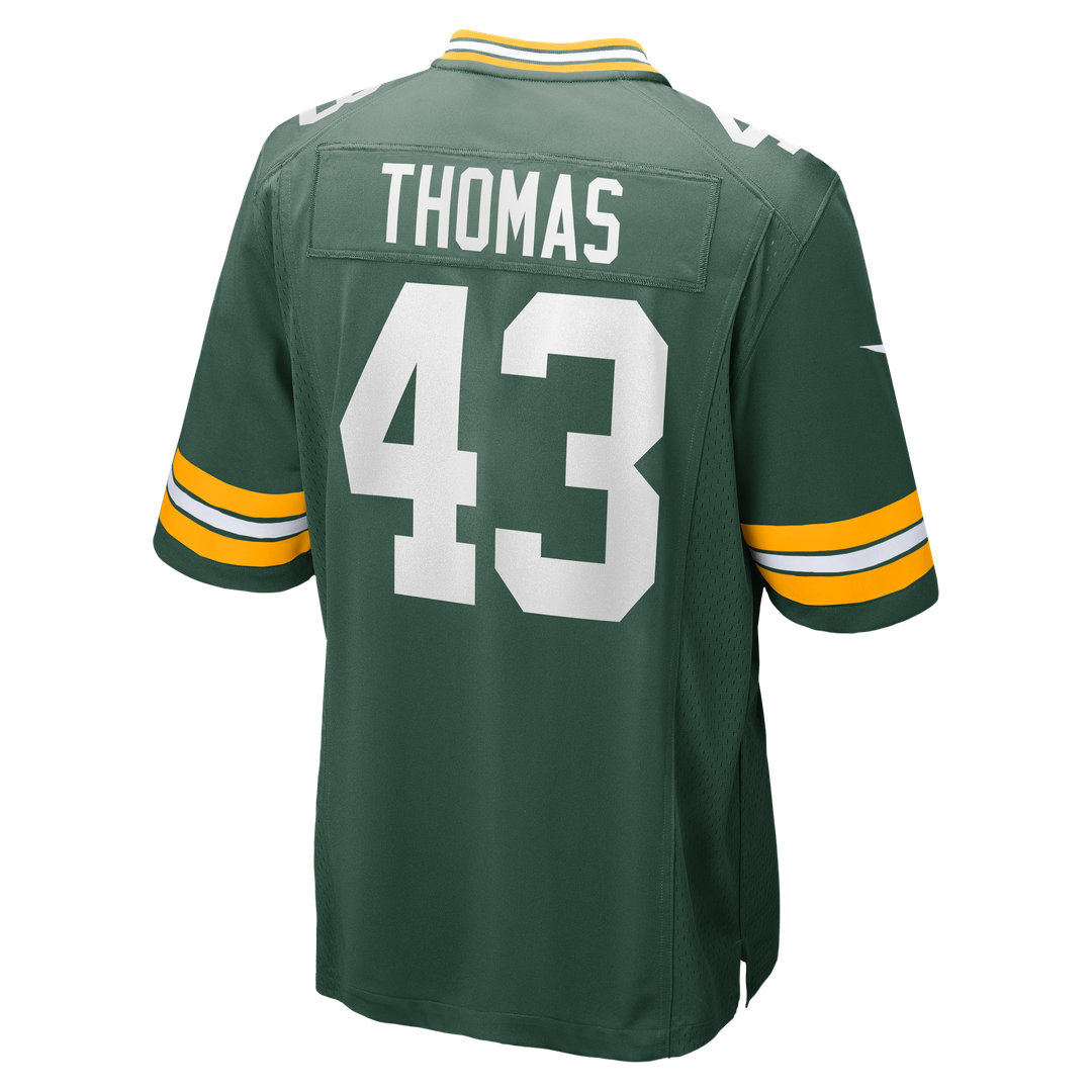 Kiondre Thomas Green Bay Packers Green Game Player Jersey