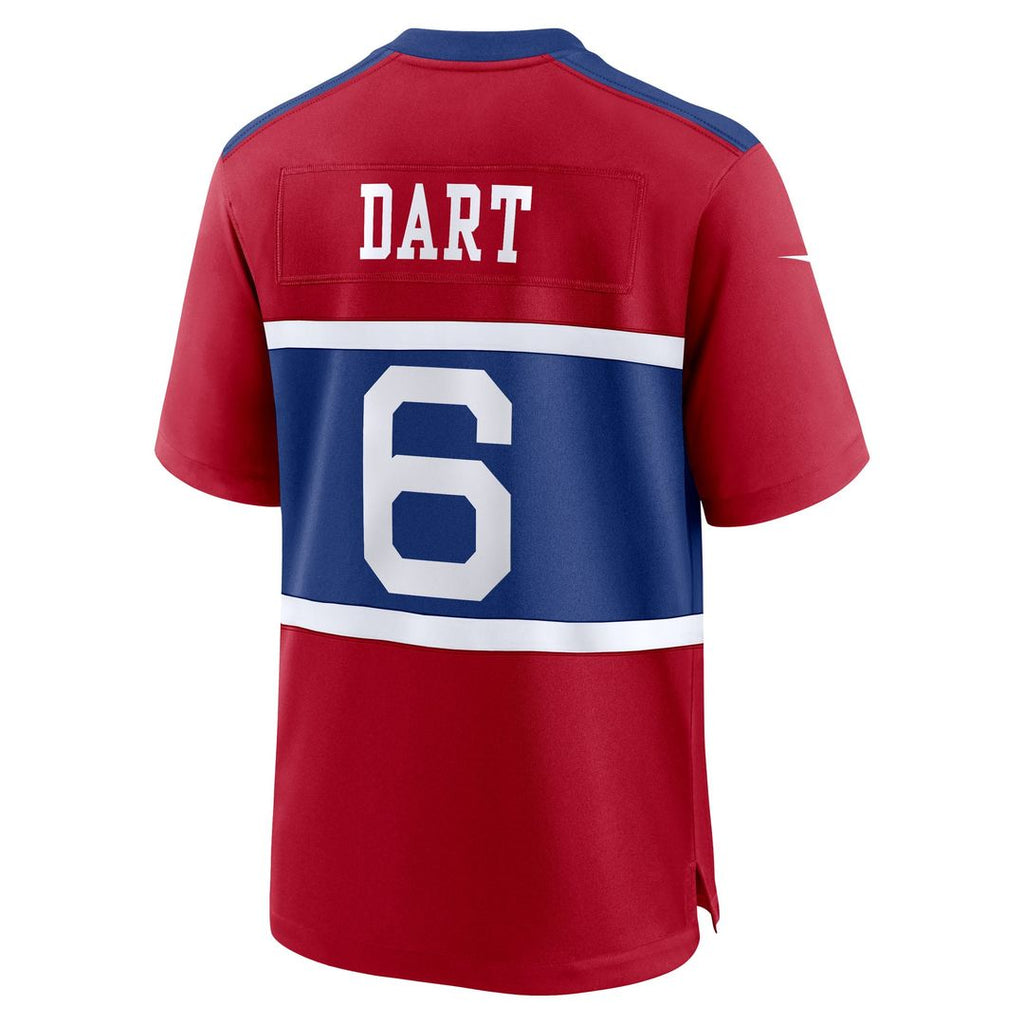 Jaxson Dart New York Giants Red Alternate Century Red Game Jersey