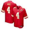Rashee Rice Kansas City Chiefs Red Game Jersey