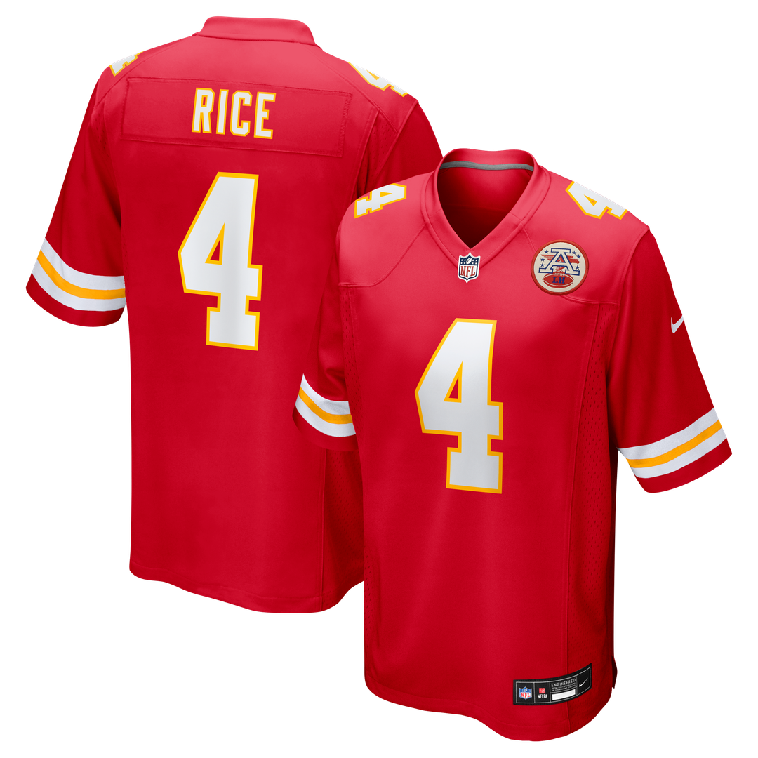 Rashee Rice Kansas City Chiefs Red Game Jersey