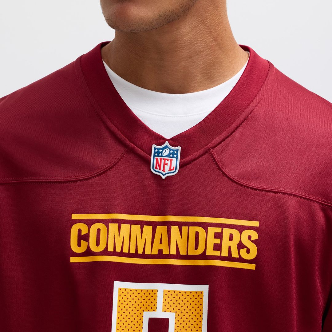 Jayden Daniels Washington Commanders White Player Game Jersey