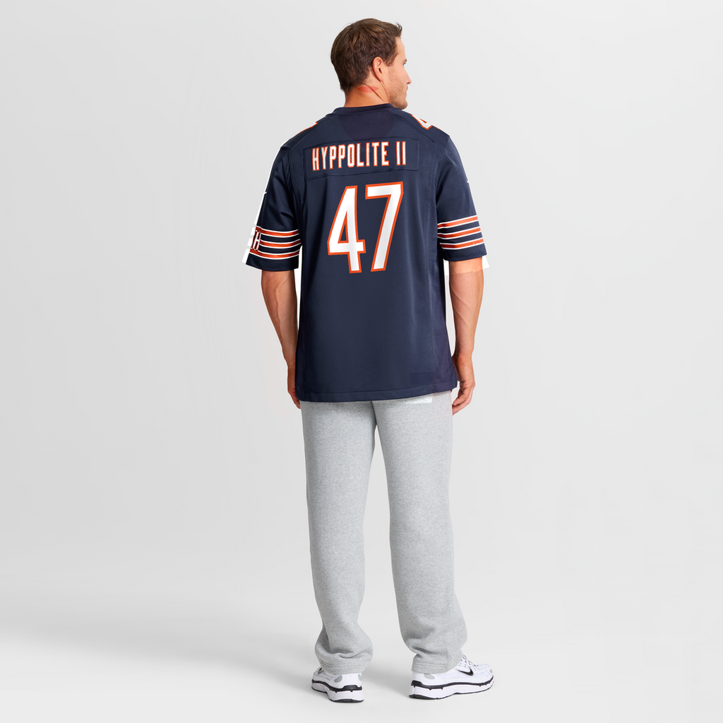 Ruben Hyppolite II Chicago Bears Navy Team Game Jersey