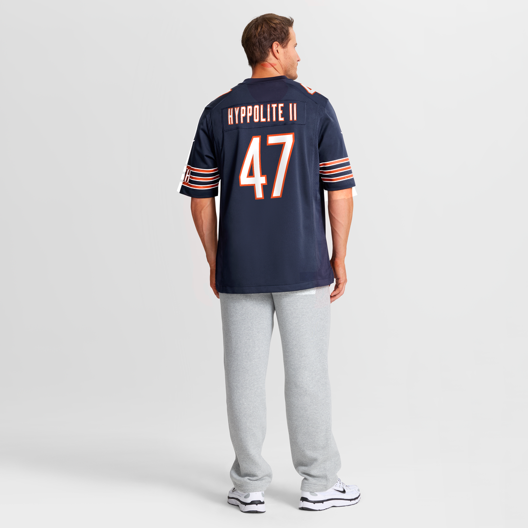 Ruben Hyppolite II Chicago Bears Navy Team Game Jersey