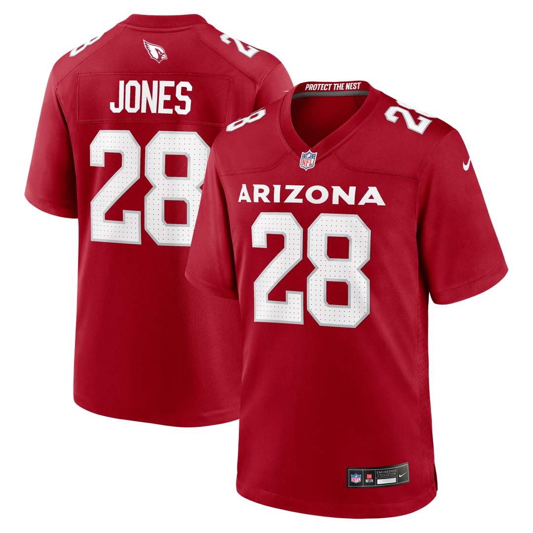 Elijah Jones Arizona Cardinals Cardinal Team Game Jersey