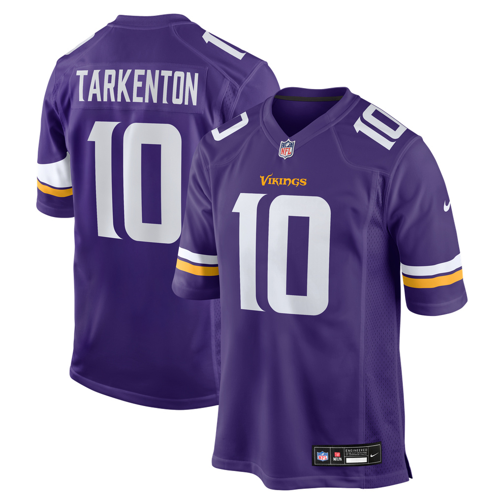 Fran Tarkenton Minnesota Vikings Purple Game Retired Player Jersey
