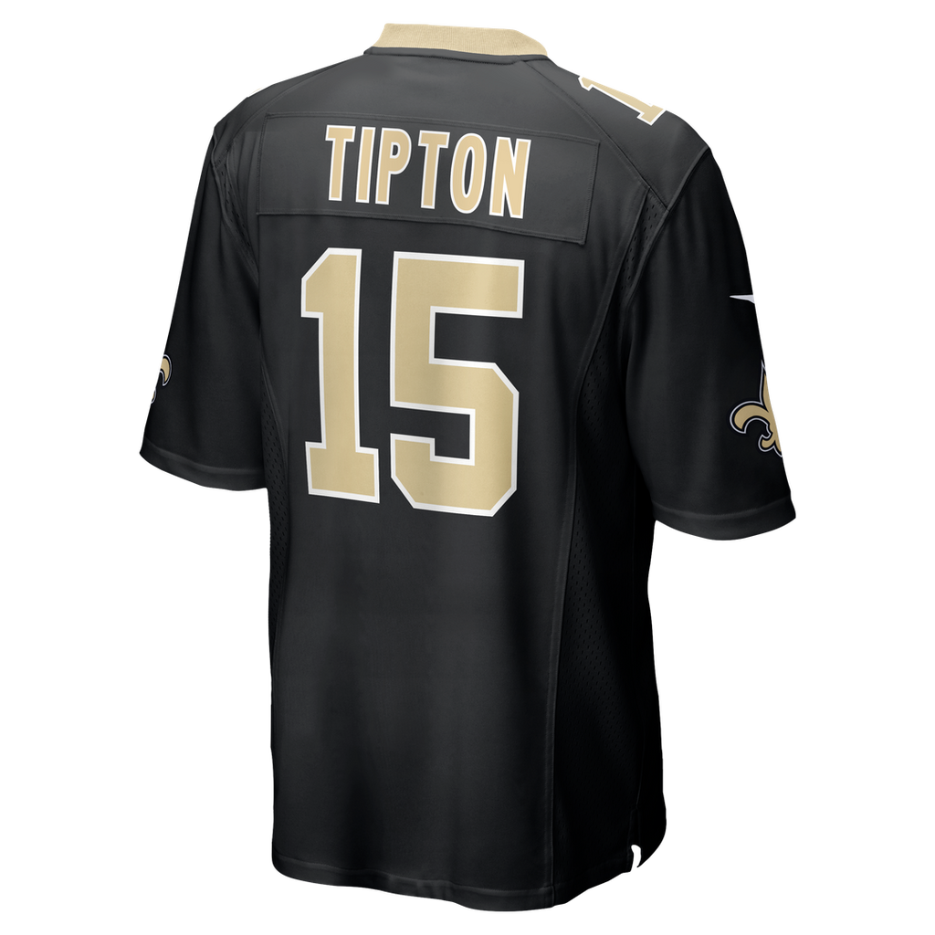 Mason Tipton New Orleans Saints Black Team Game Jersey