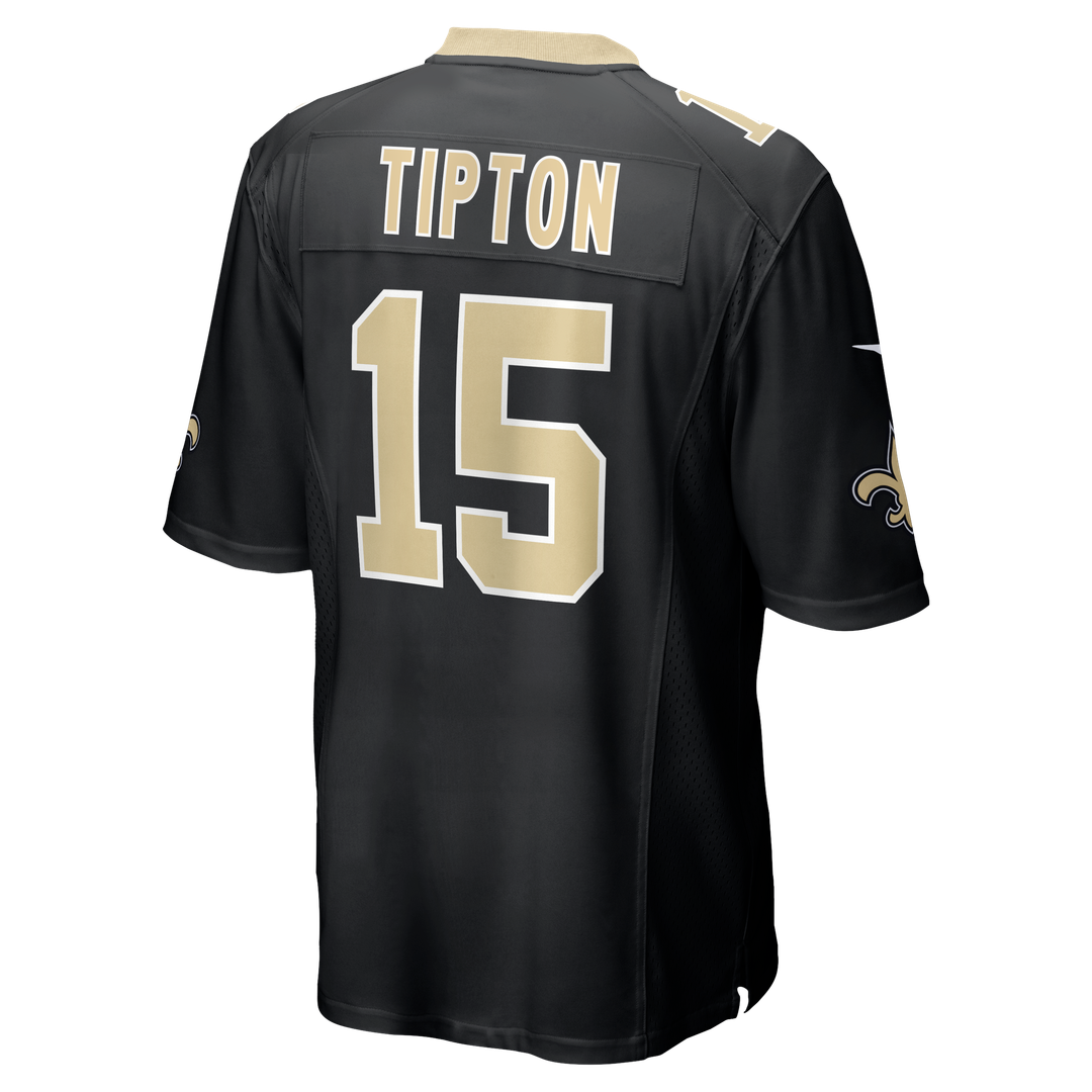 Mason Tipton New Orleans Saints Black Team Game Jersey