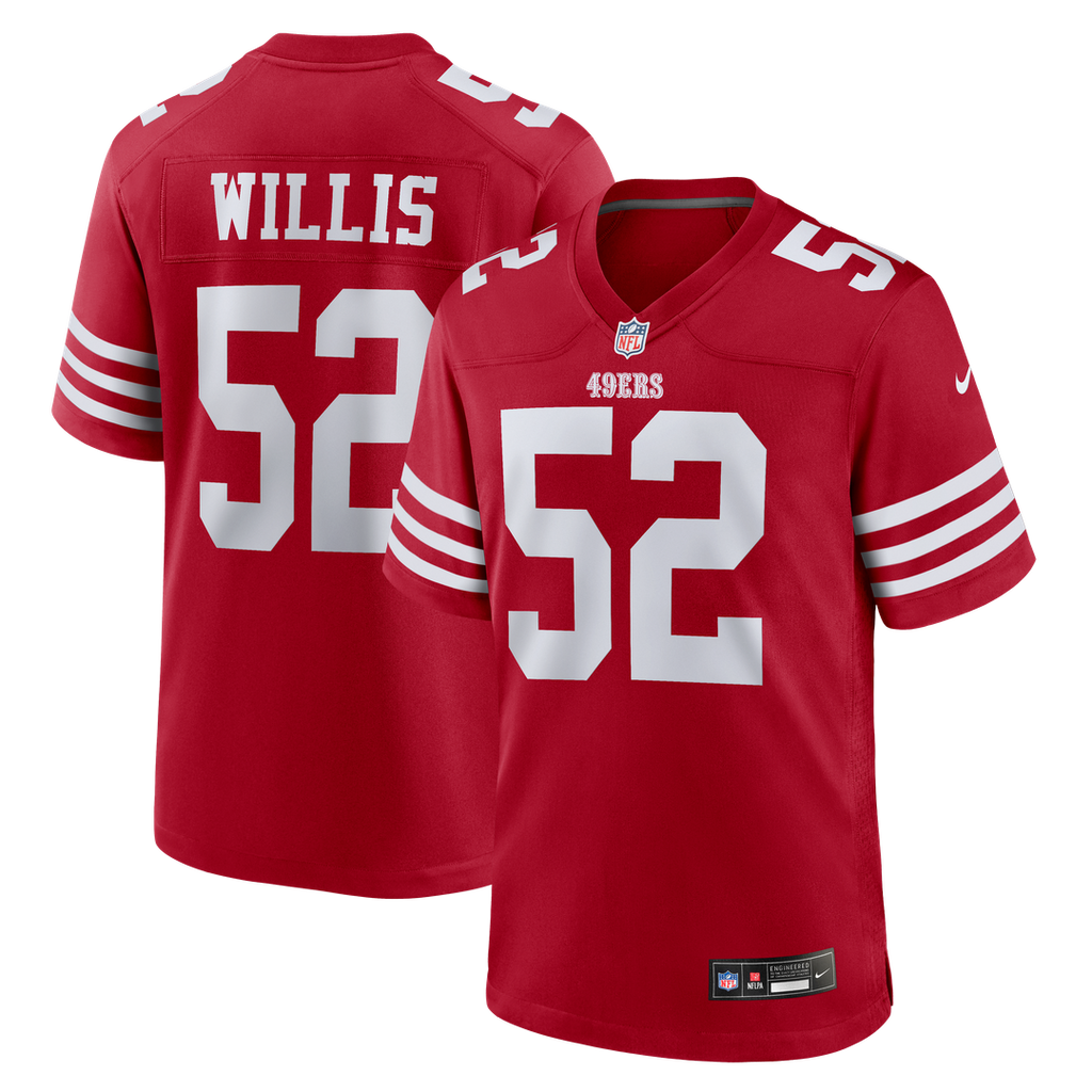 Patrick Willis San Francisco 49ers Scarlet Retired Player Game Jersey