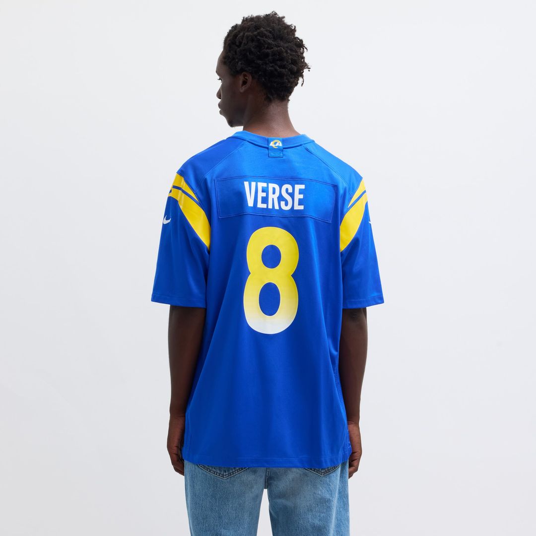 Jared Verse Los Angeles Rams White White Game Player Jersey
