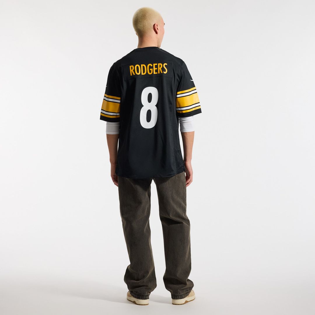 Aaron Rodgers Pittsburgh Steelers Black Game Jersey