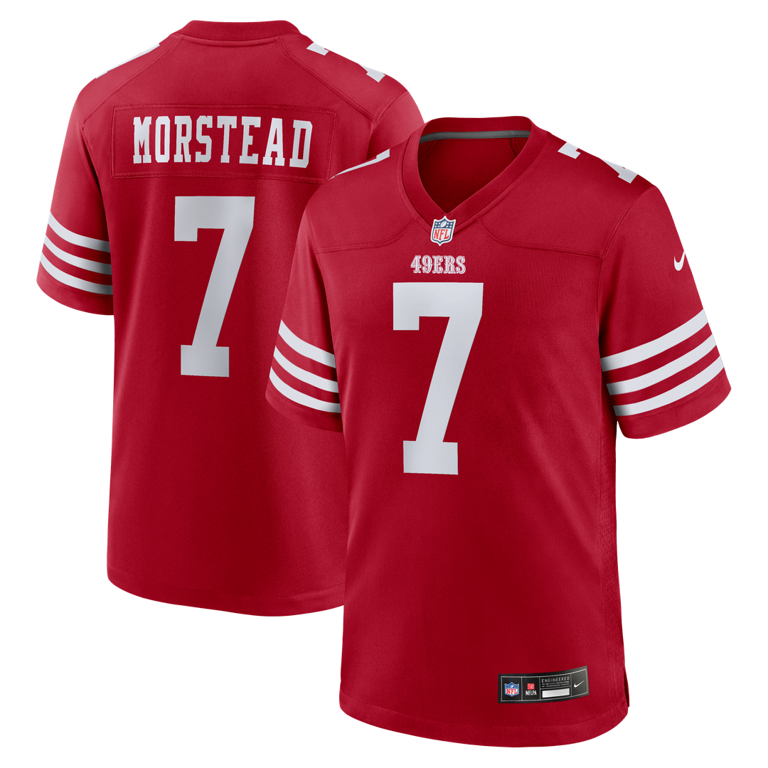 Thomas Morstead San Francisco 49ers Scarlet Team Game Jersey