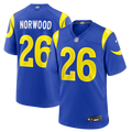 Drey Norwood Los Angeles Rams Royal Game Jersey