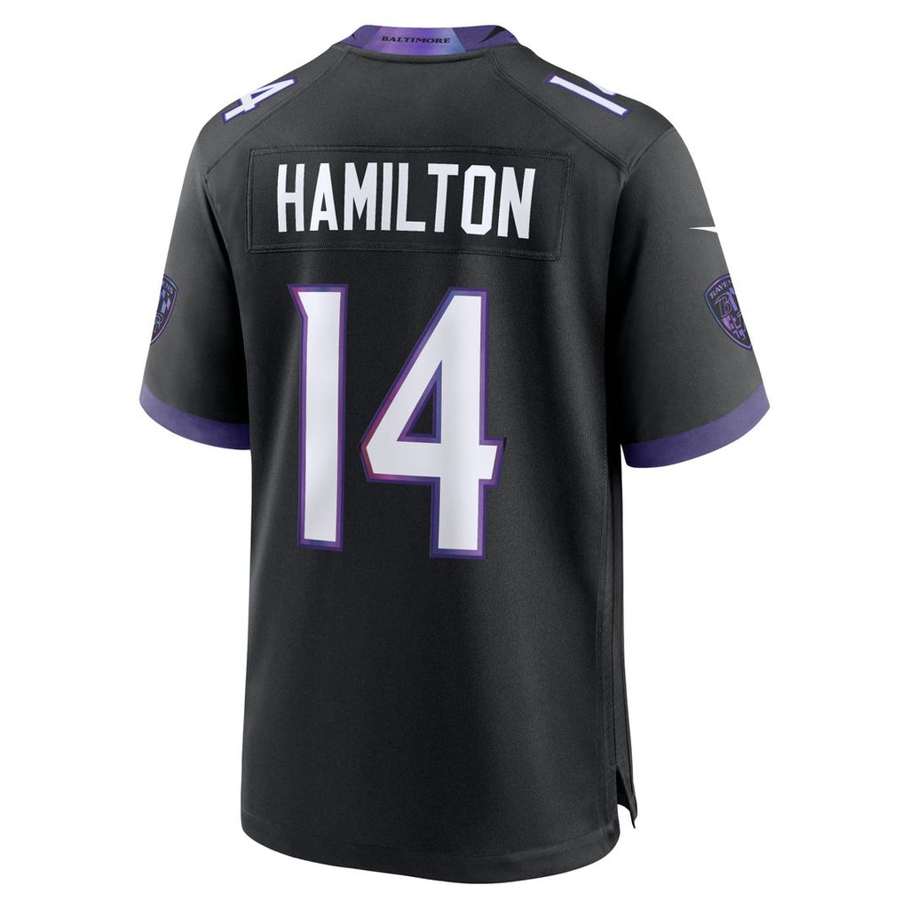 Kyle Hamilton Baltimore Ravens Black Alternate Game Jersey