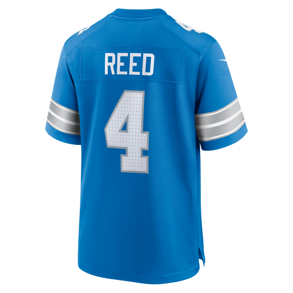 D.J. Reed Detroit Lions Blue Team Game Jersey