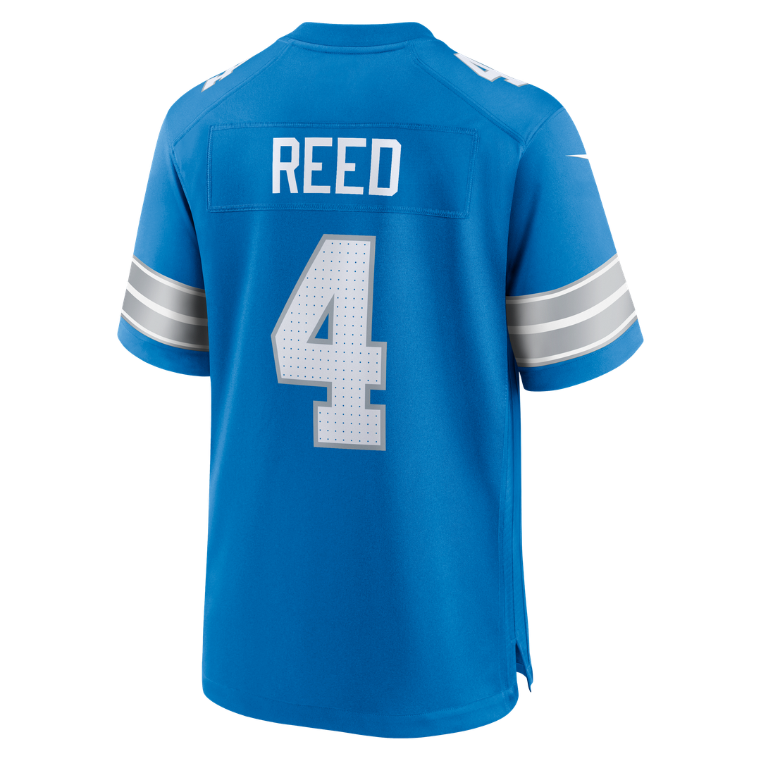 D.J. Reed Detroit Lions Blue Team Game Jersey