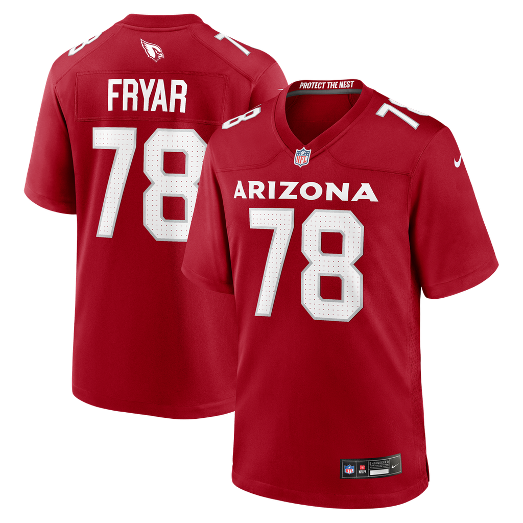 Josh Fryar Arizona Cardinals Cardinal Team Game Jersey