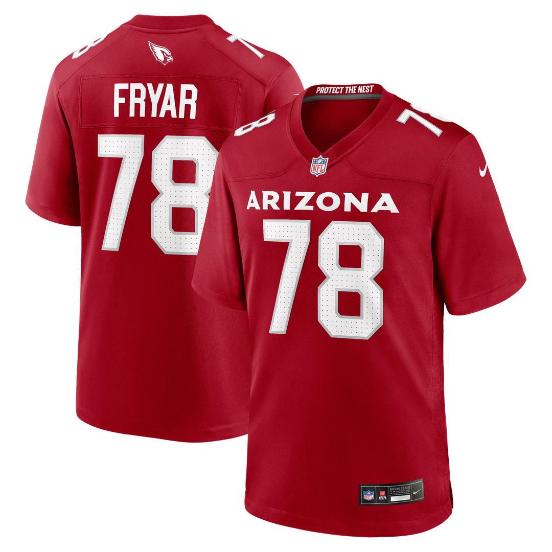 Josh Fryar Arizona Cardinals Cardinal Team Game Jersey