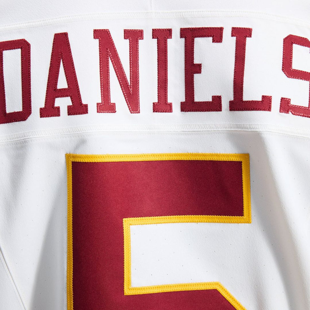 Washington Commanders Jayden Daniels White Alternate 2 Super Bowl Era Vapor F.U.S.E. Elite Jersey
