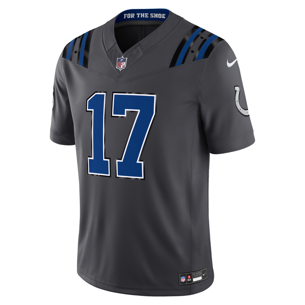 Daniel Jones Indianapolis Colts Anthracite 2026 Rivalries Collection Stitched Limited Jersey