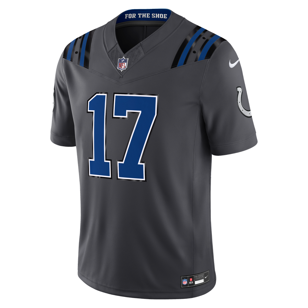 Daniel Jones Indianapolis Colts Anthracite 2026 Rivalries Collection Stitched Limited Jersey