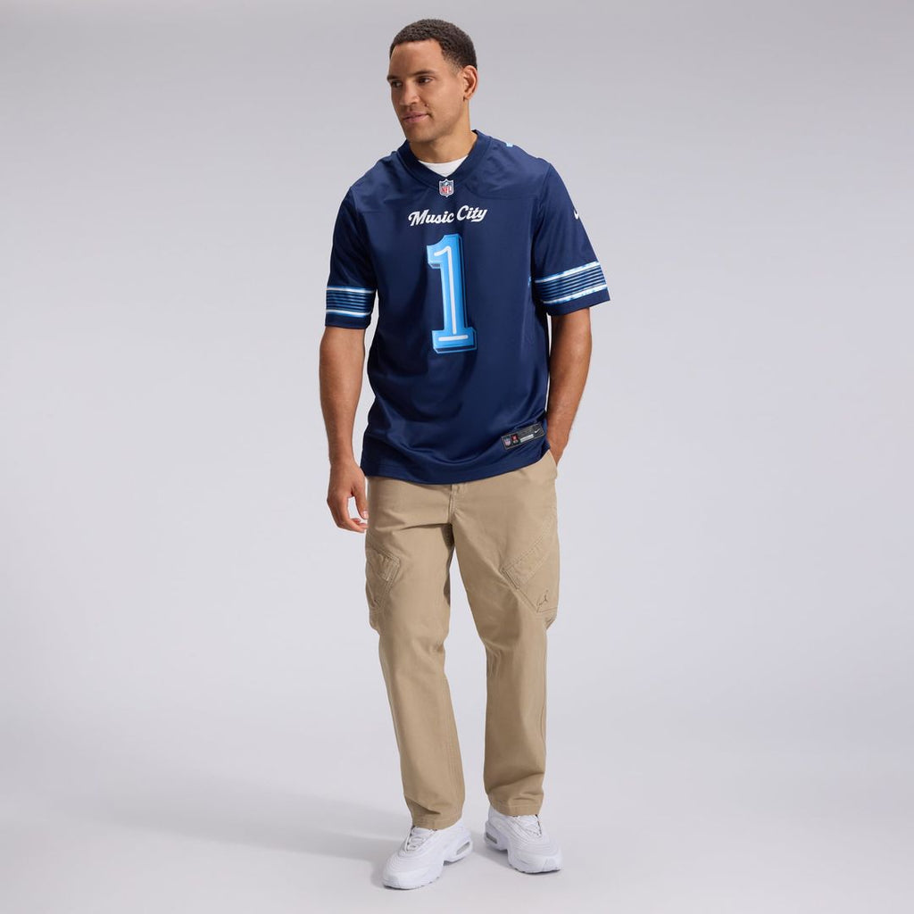 Cameron Ward Tennessee Titans Navy 2026 Rivalries Collection Game Jersey