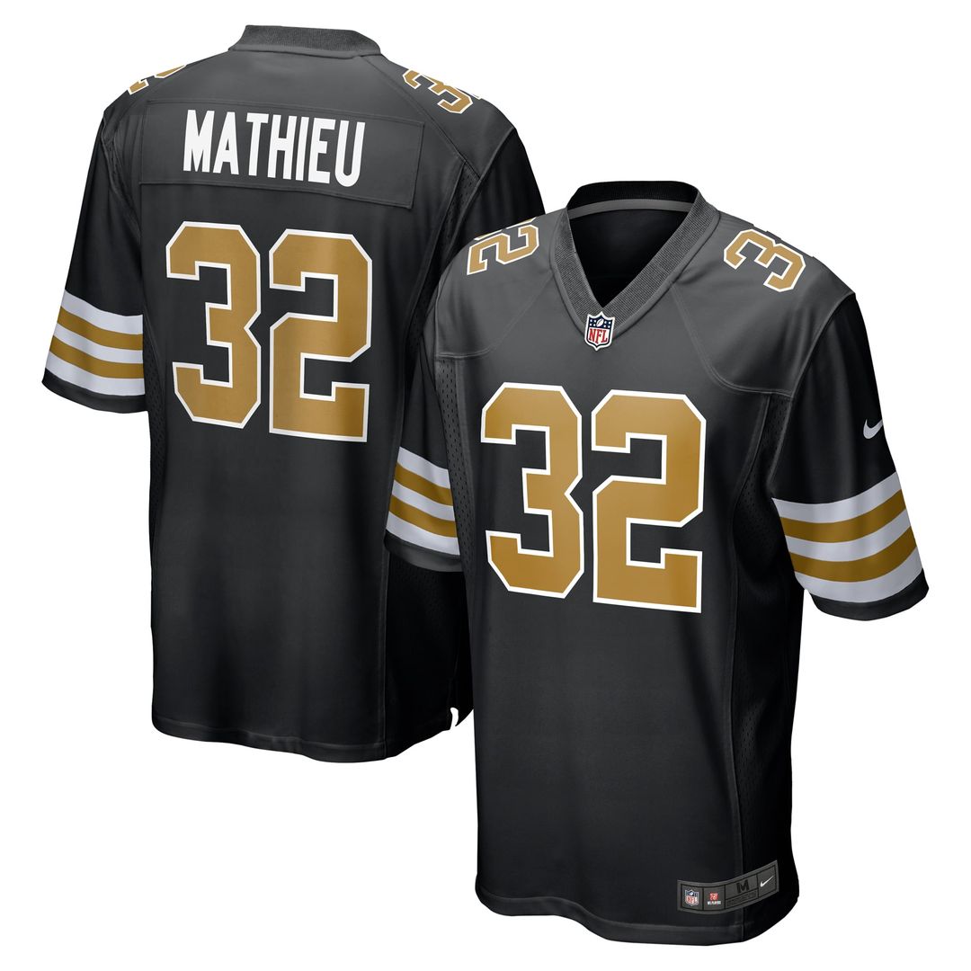 Tyrann Mathieu New Orleans Saints White Alternate Game Jersey