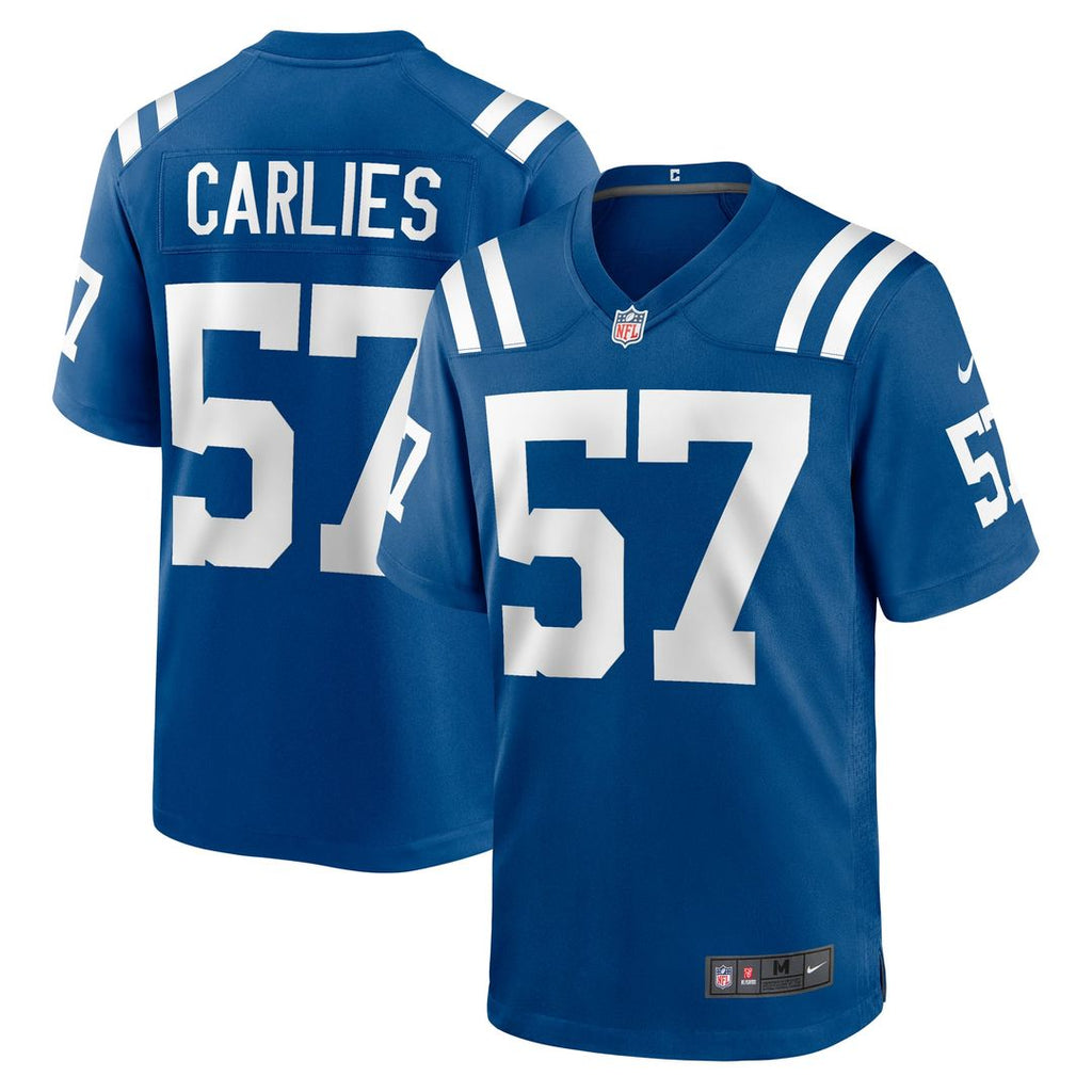 Jaylon Carlies Indianapolis Colts Royal Game Jersey