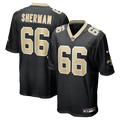 William Sherman New Orleans Saints Black Team Game Jersey