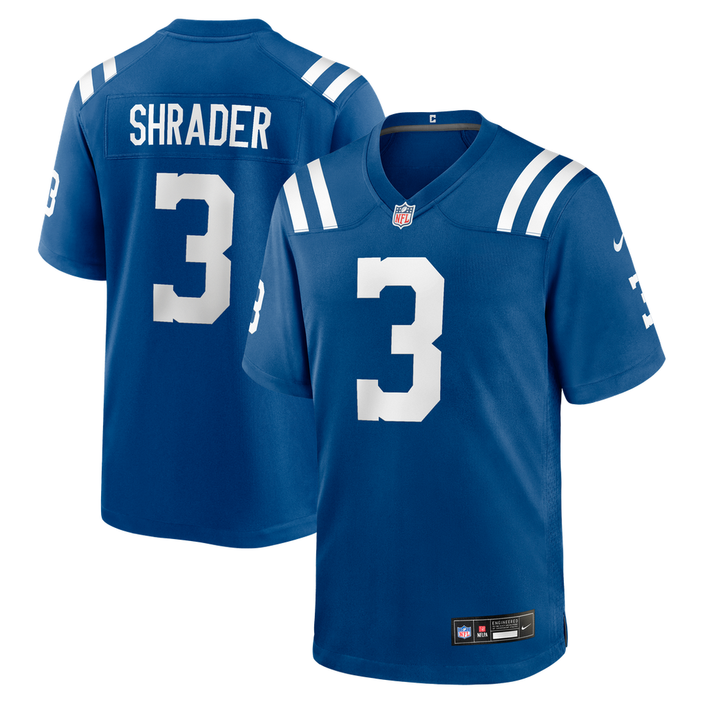 Spencer Shrader Indianapolis Colts Royal Team Game Jersey