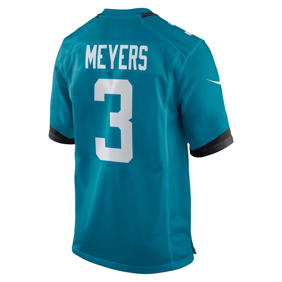 Jakobi Meyers Jacksonville Jaguars Teal Team Game Jersey