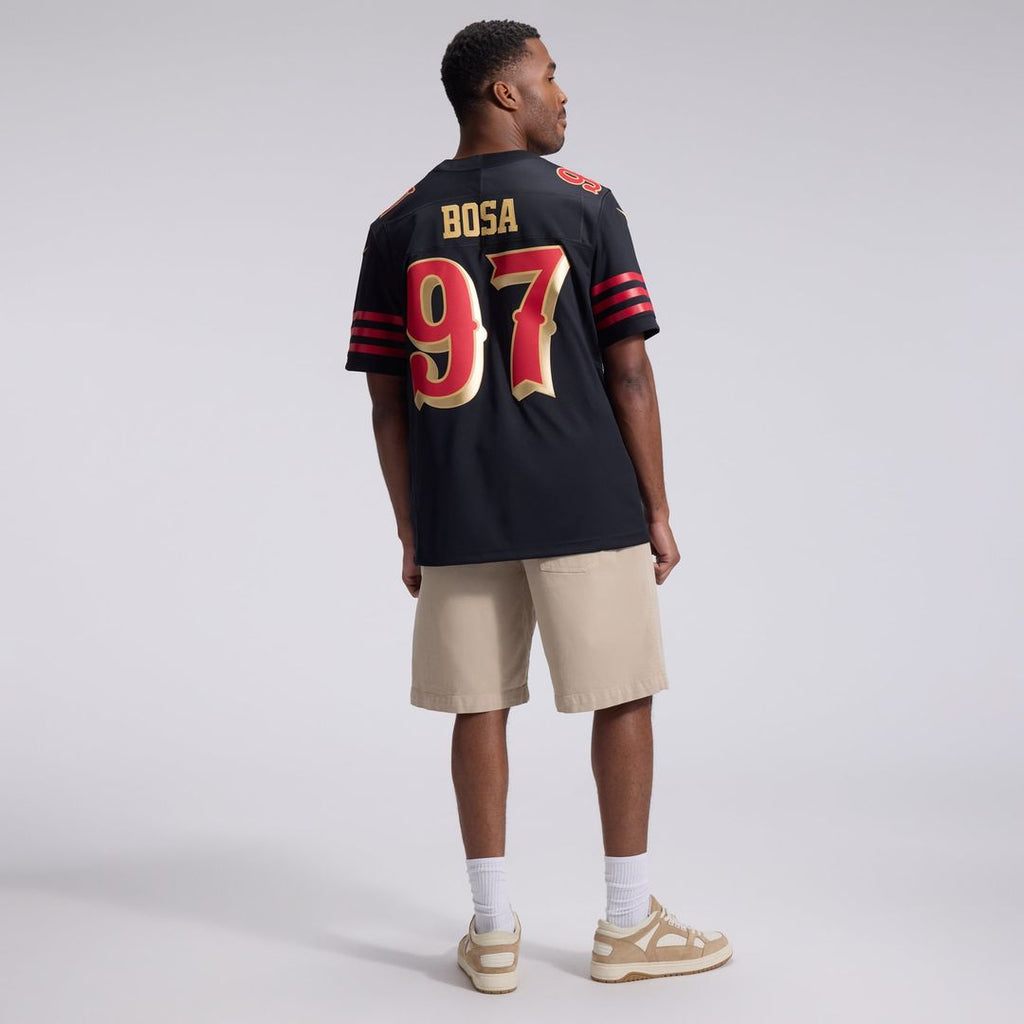Nick Bosa San Francisco 49ers Black Rivalries Collection Stitched Limited Jersey