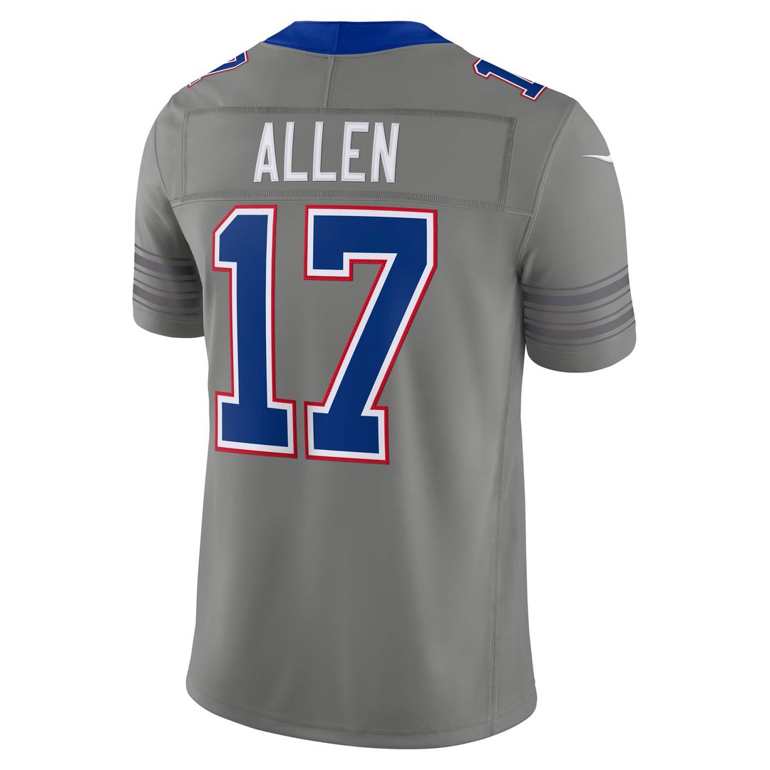 Josh Allen Buffalo Bills Gray Nickel City Vapor F.U.S.E. Stitched Limited Jersey