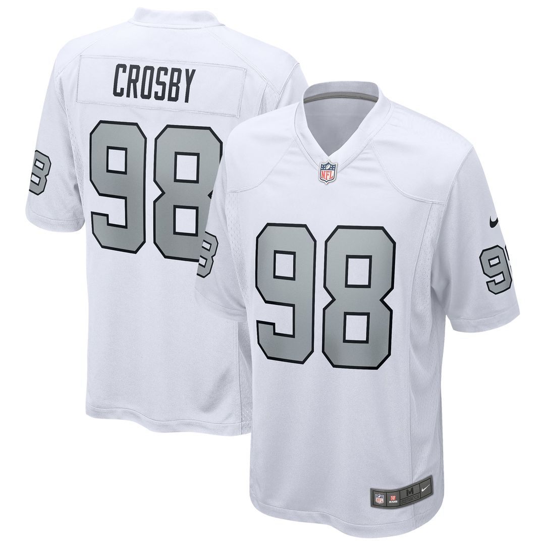 Maxx Crosby Las Vegas Raiders White Alternate Game Jersey