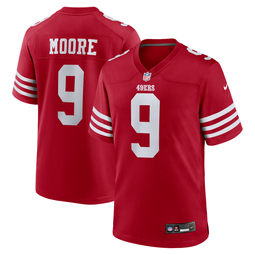 Skyy Moore San Francisco 49ers Scarlet Team Game Jersey