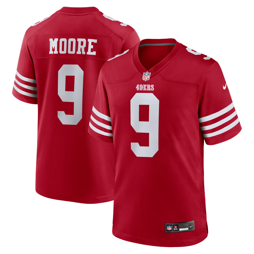 Skyy Moore San Francisco 49ers Scarlet Team Game Jersey