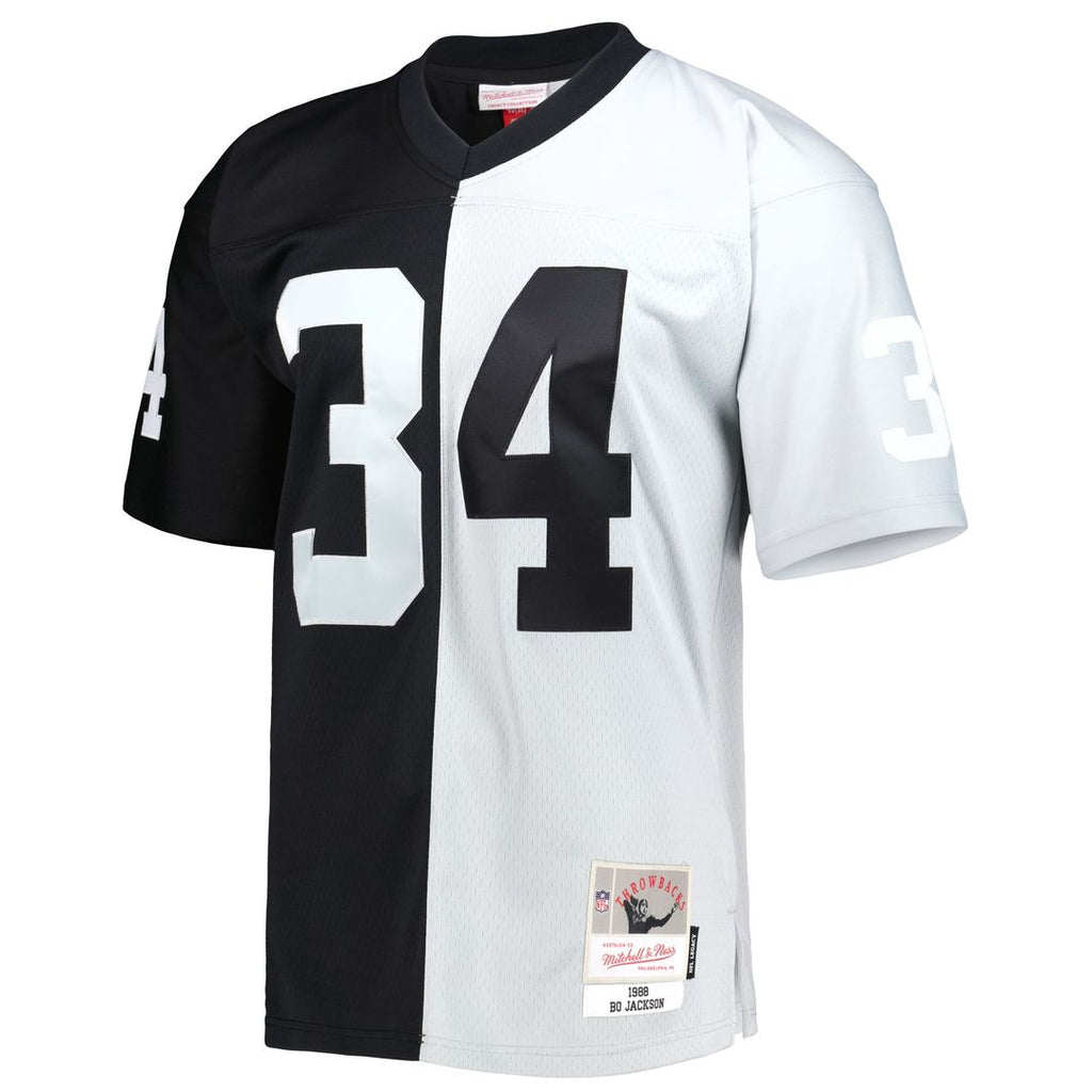 Bo Jackson Las Vegas Raiders Black/Silver 1988 Split Legacy Replica Jersey