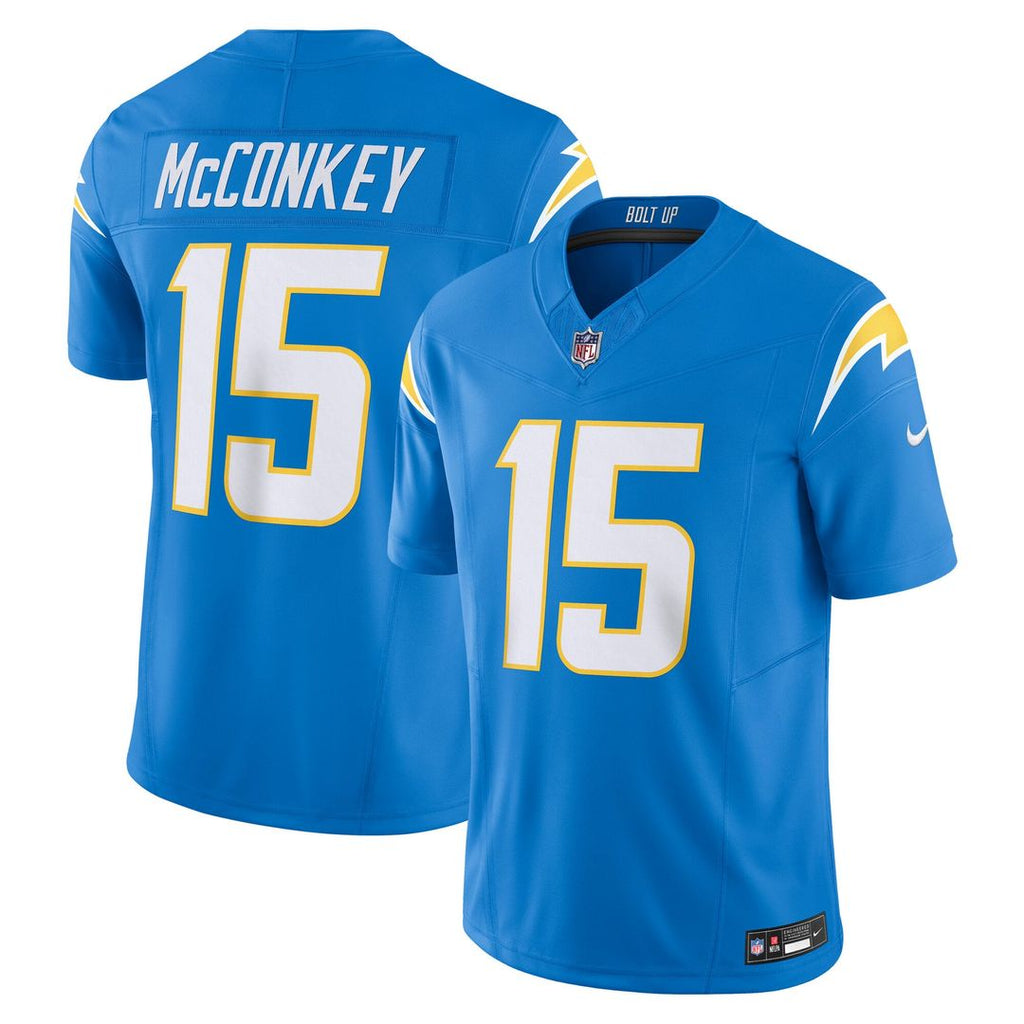 Ladd McConkey Los Angeles Chargers Powder Blue Team Vapor F.U.S.E. Limited Jersey