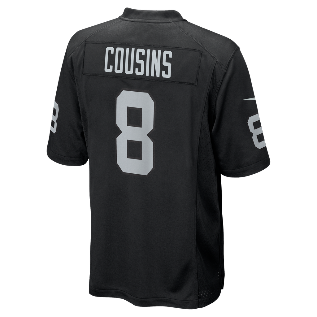 Kirk Cousins Las Vegas Raiders Black Team Game Jersey