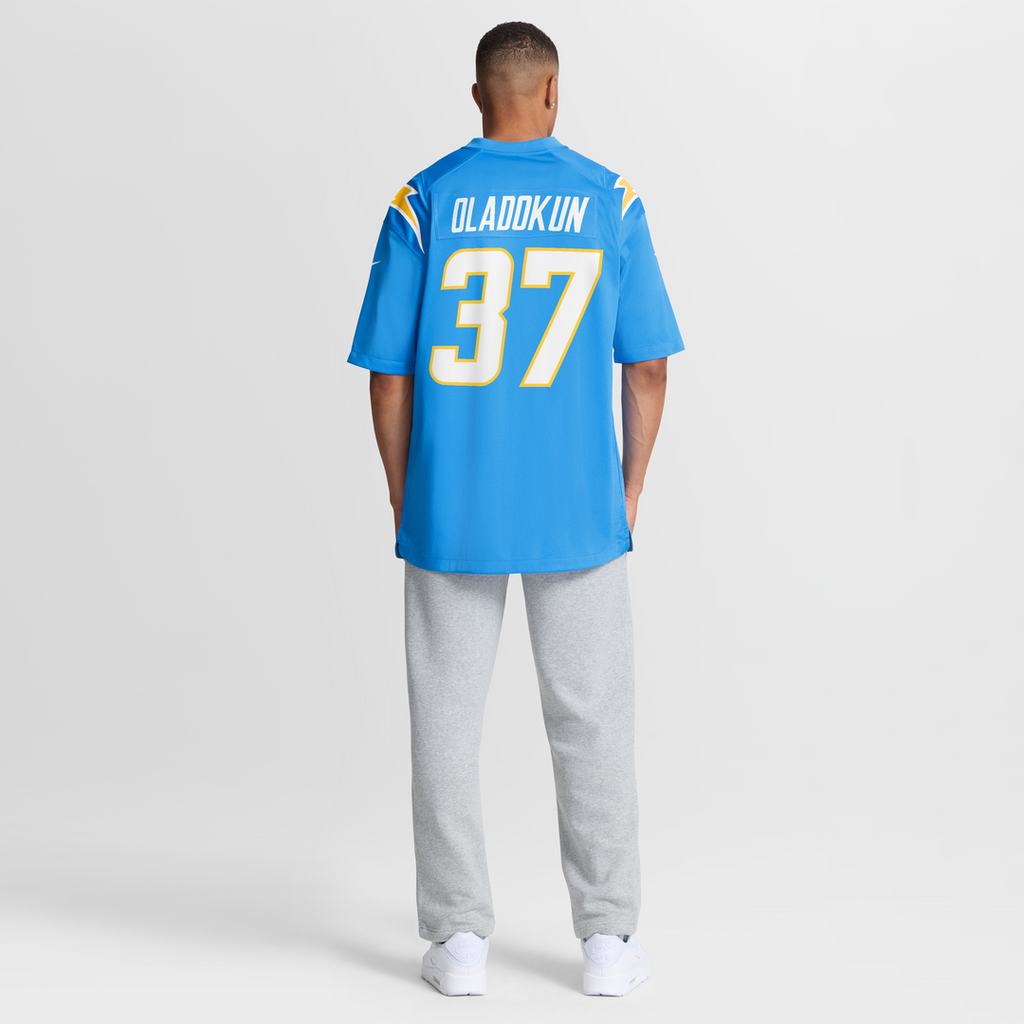 Jordan Oladokun Los Angeles Chargers Powder Blue Team Game Jersey