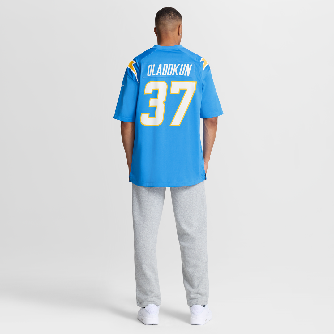 Jordan Oladokun Los Angeles Chargers Powder Blue Team Game Jersey