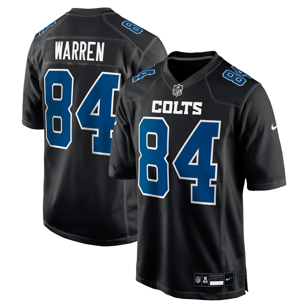 Tyler Warren Indianapolis Colts Carbon Black Fashion Game Jersey
