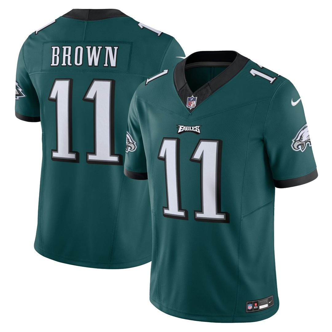 A.J. Brown Philadelphia Eagles Green Vapor F.U.S.E. Limited Jersey