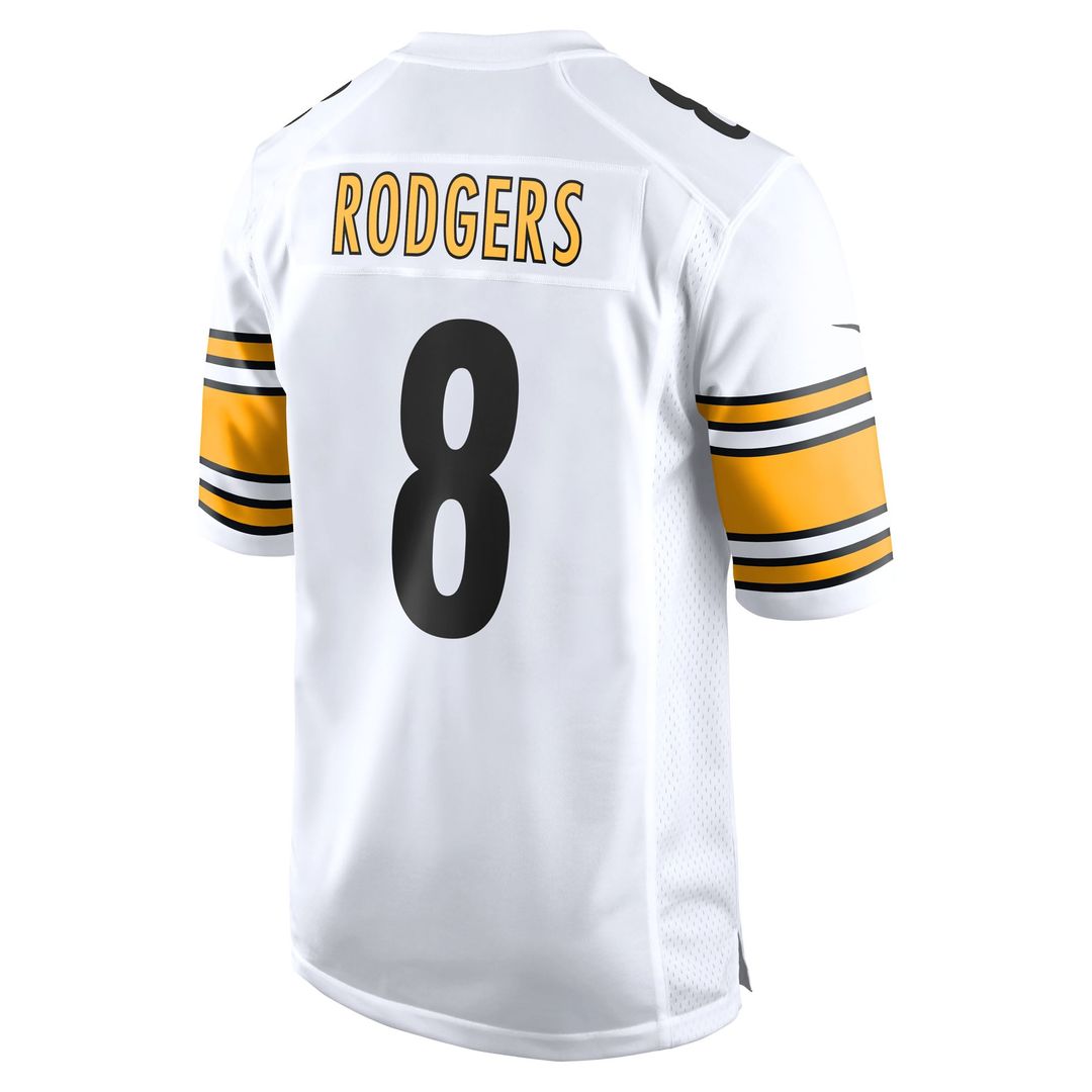 Aaron Rodgers Pittsburgh Steelers White Game Jersey