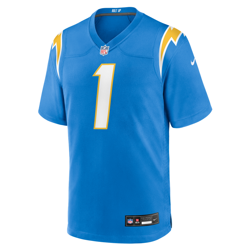 Akheem Mesidor Los Angeles Chargers Powder Blue Team Game Jersey