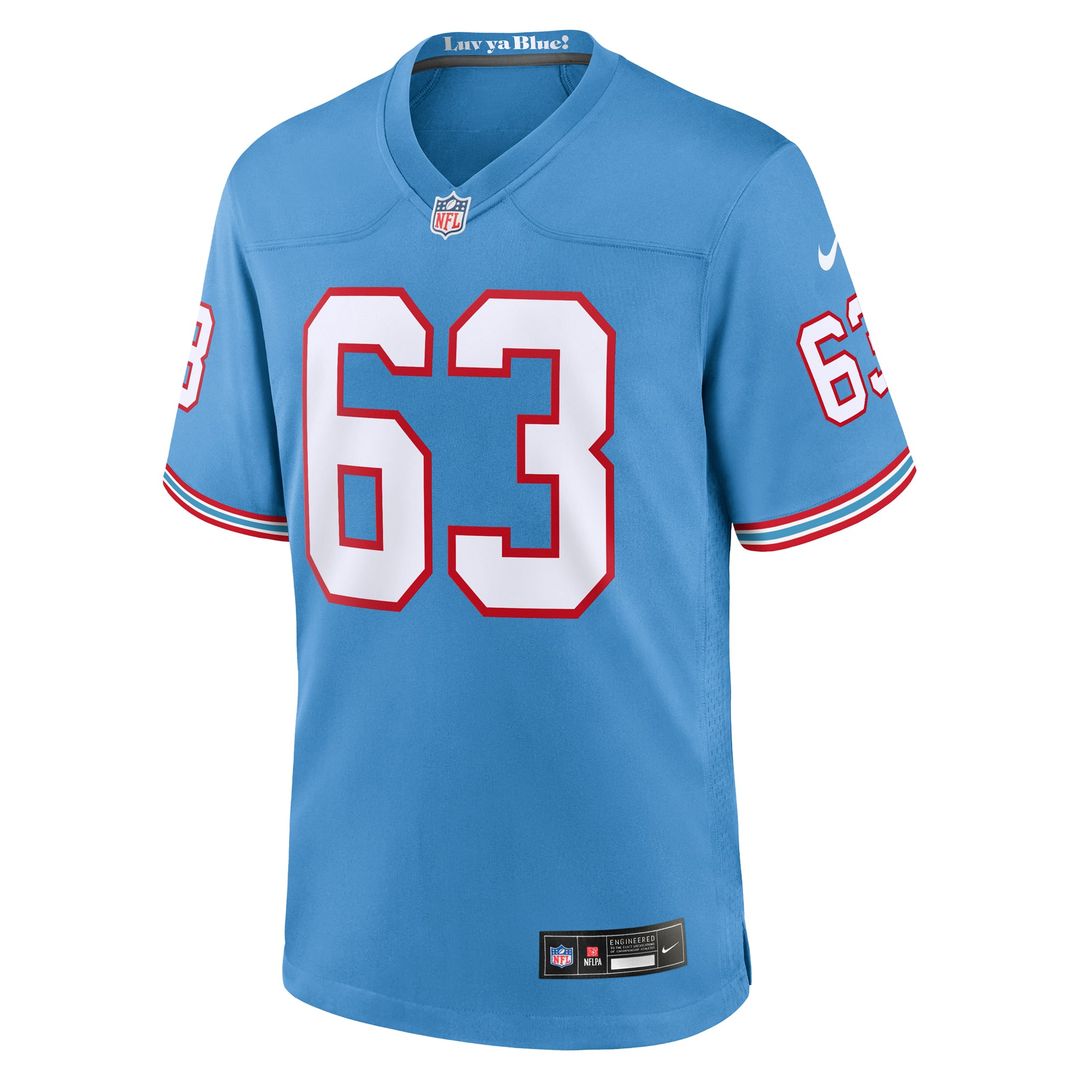 Mike Munchak Tennessee Titans Light Blue Retired Player Alternate Game Jersey