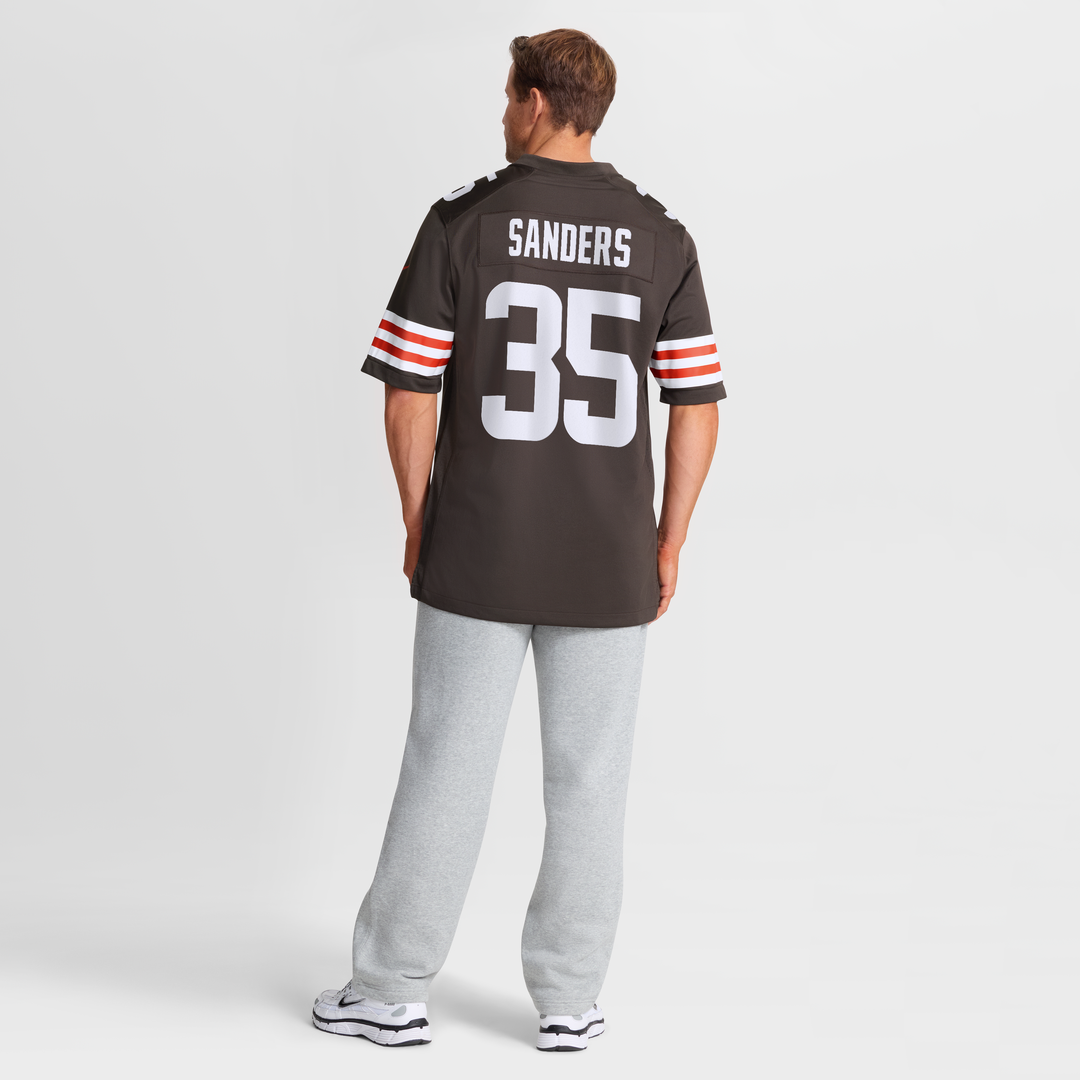 Raheim Sanders Cleveland Browns Brown Team Game Jersey