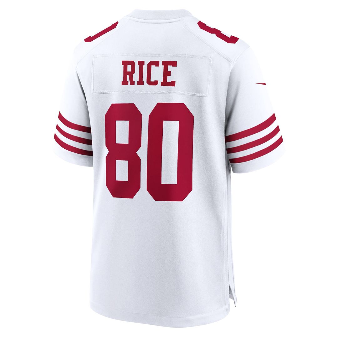 Jerry Rice San Francisco 49ers White Retired Player Game Jersey
