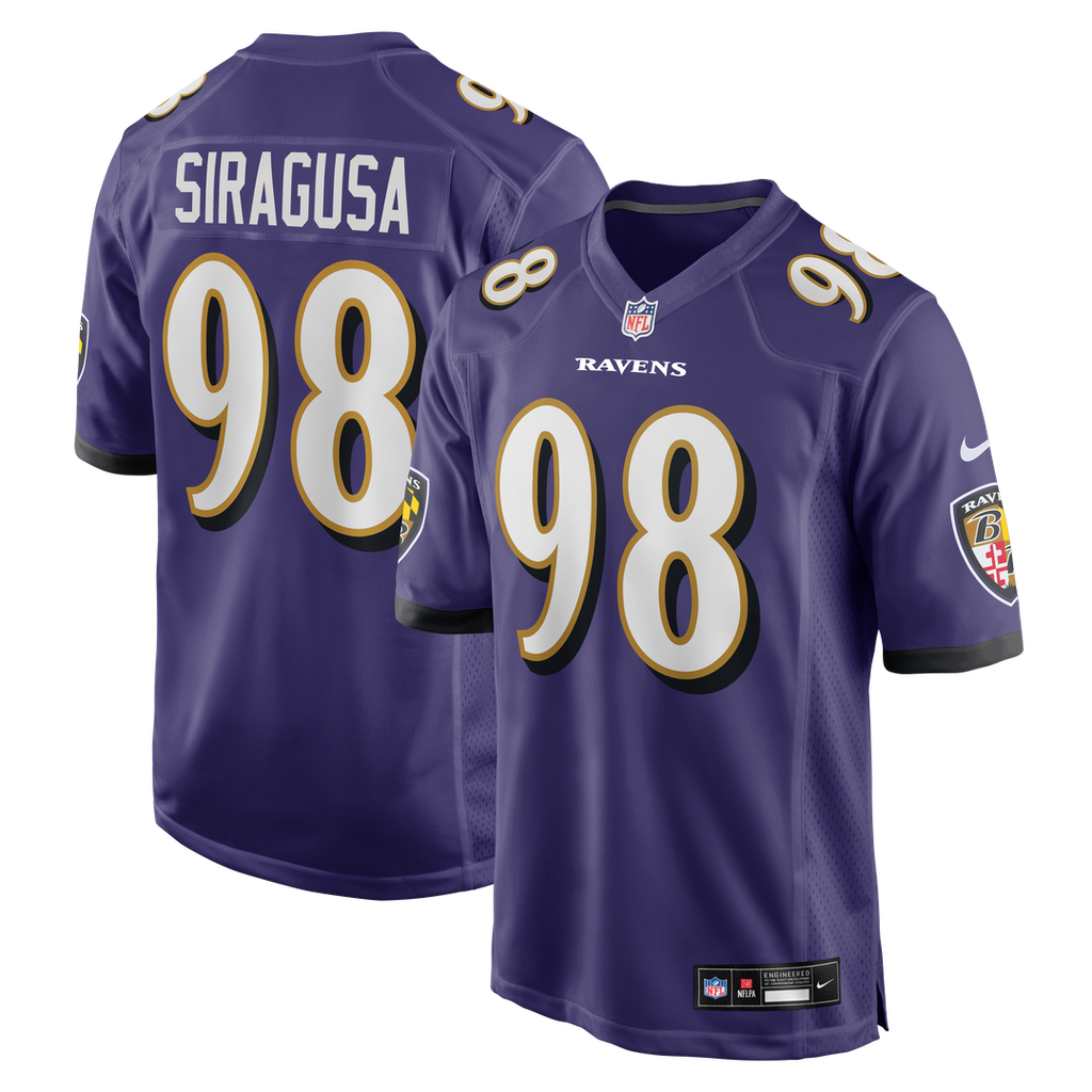 Tony Siragusa Baltimore Ravens Purple Game Retired Player Jersey